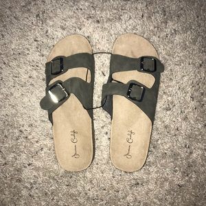 NWT olive green Birkenstocks/sandals